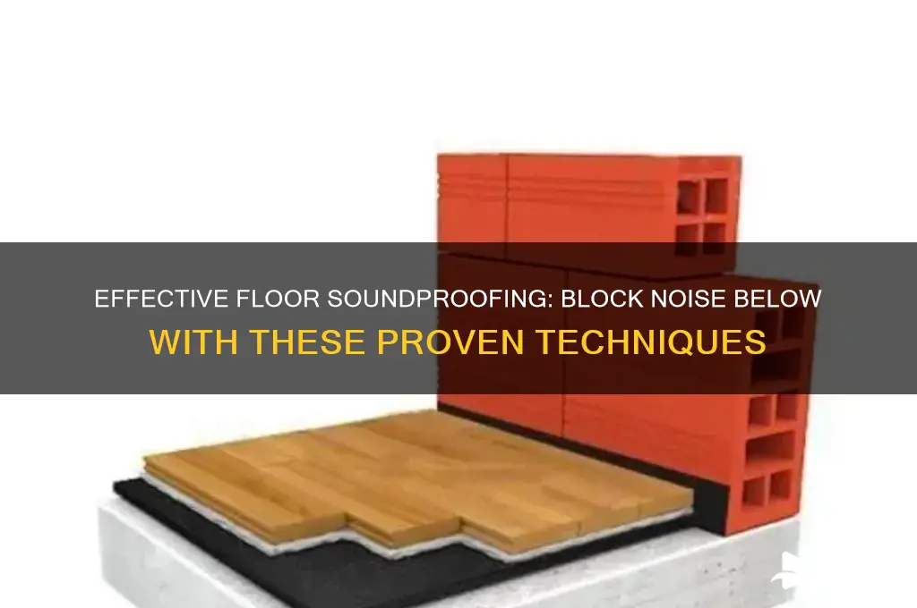 how do you soundproof a floor from sound below