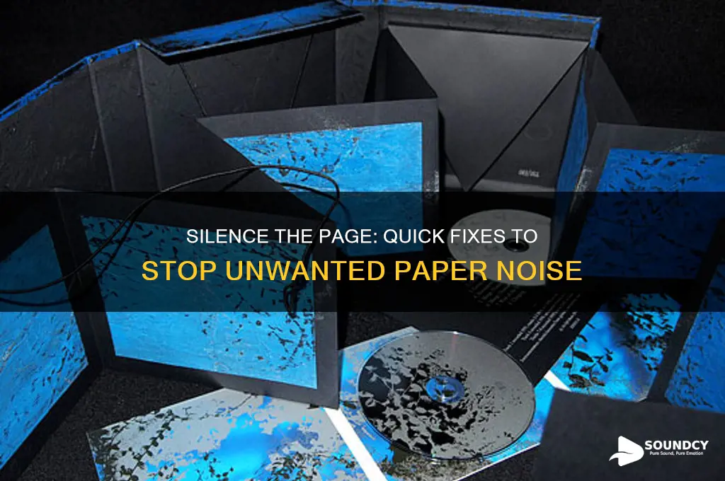 how do you stop the sound of one page