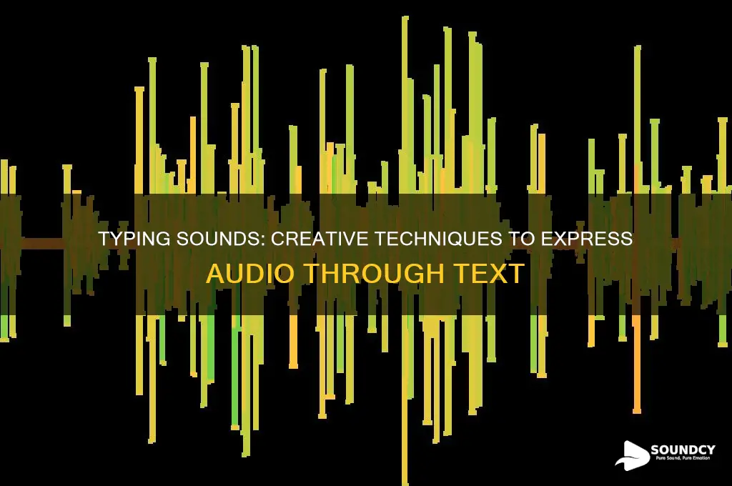 how do you type a sound