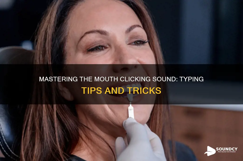 how do you type out the mouth clicking sound