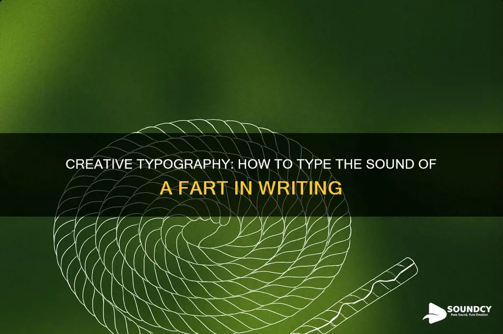 how do you type the sound of a fart