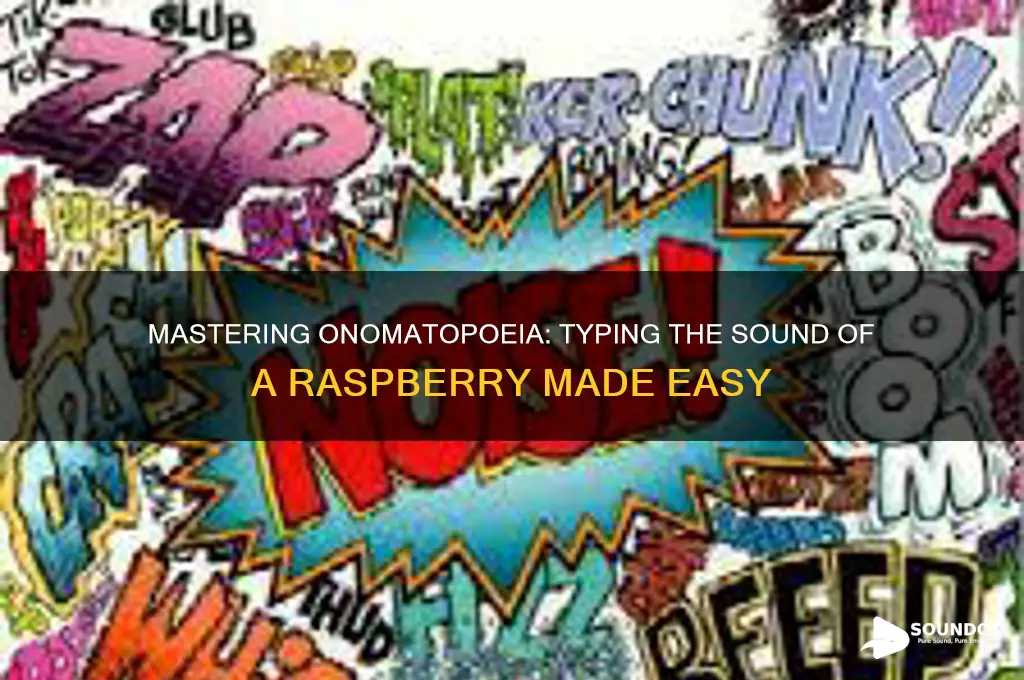 how do you type the sound of a raspberry