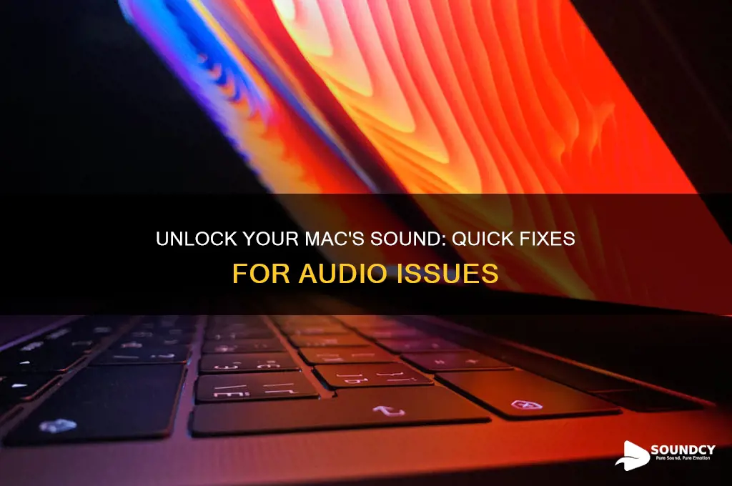 how do you unlock your sound on a mac