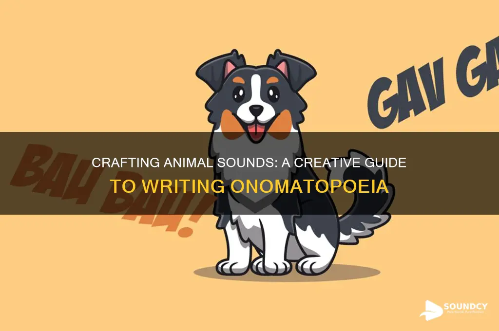 how do you write animal sounds