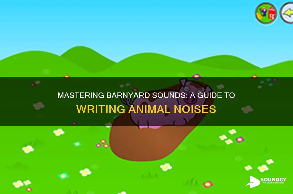 how do you write barnyard sounds