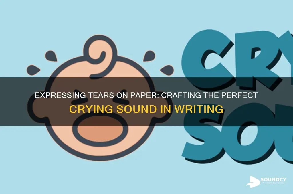 how do you write crying sound