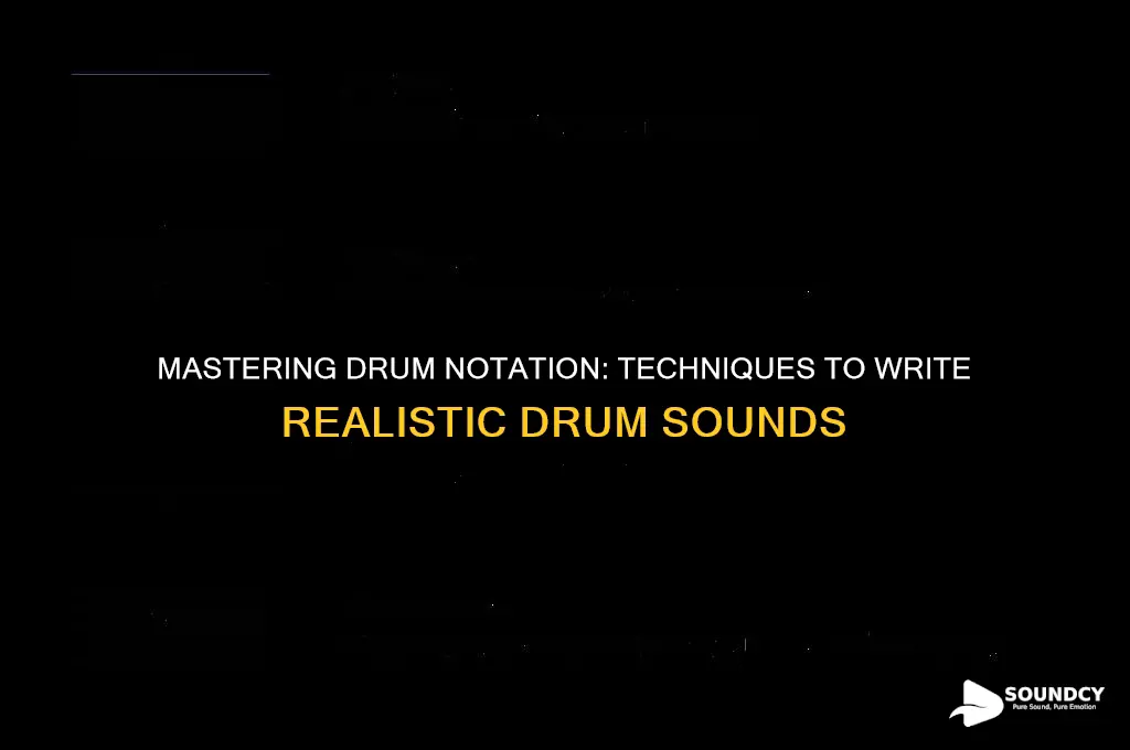 how do you write drum sounds