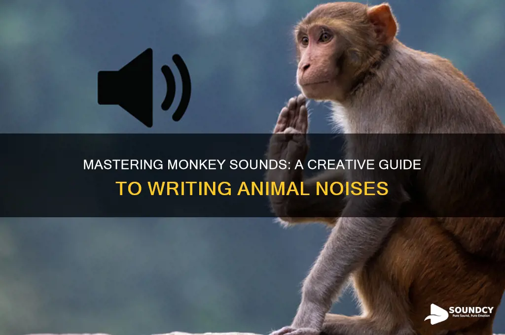 how do you write monkey sounds