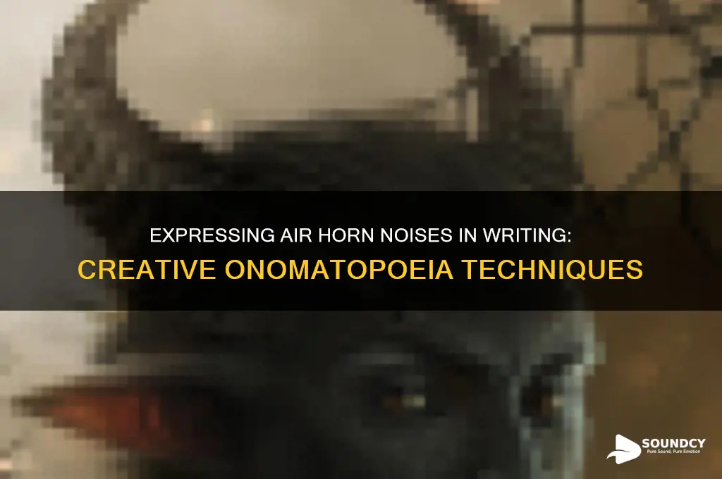 how do you write out the air horn sound