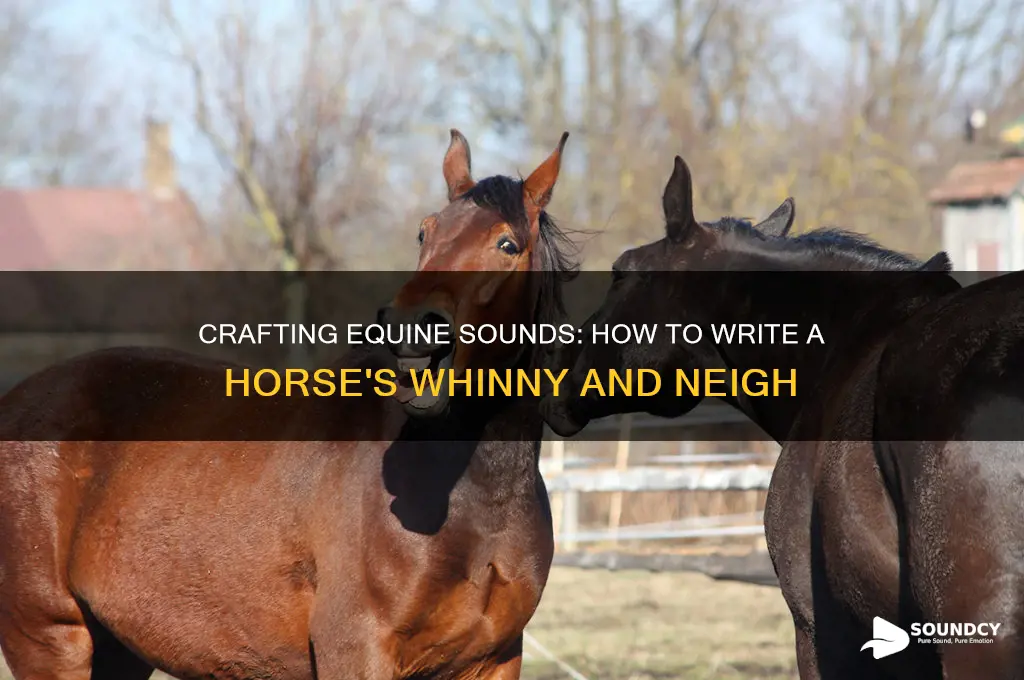 how do you write the sound a horse makes