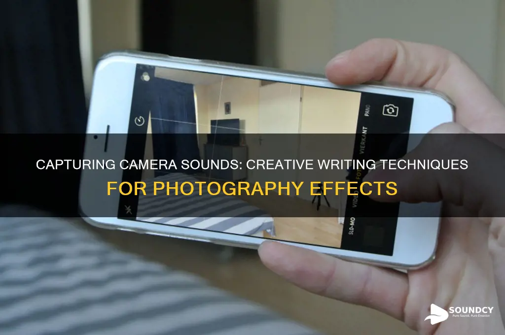 how do you write the sound of a camera