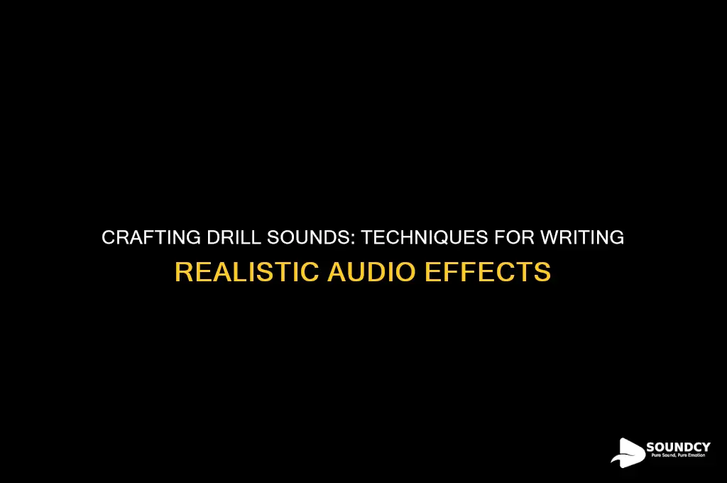 how do you write the sound of a drill