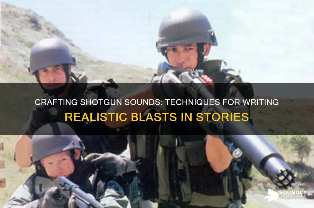 how do you write the sound of a shotgun