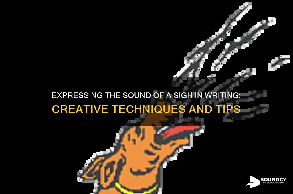 how do you write the sound of a sigh