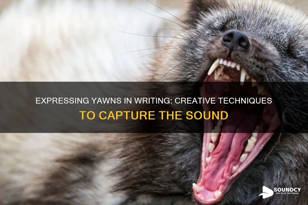 how do you write the sound of a yawn