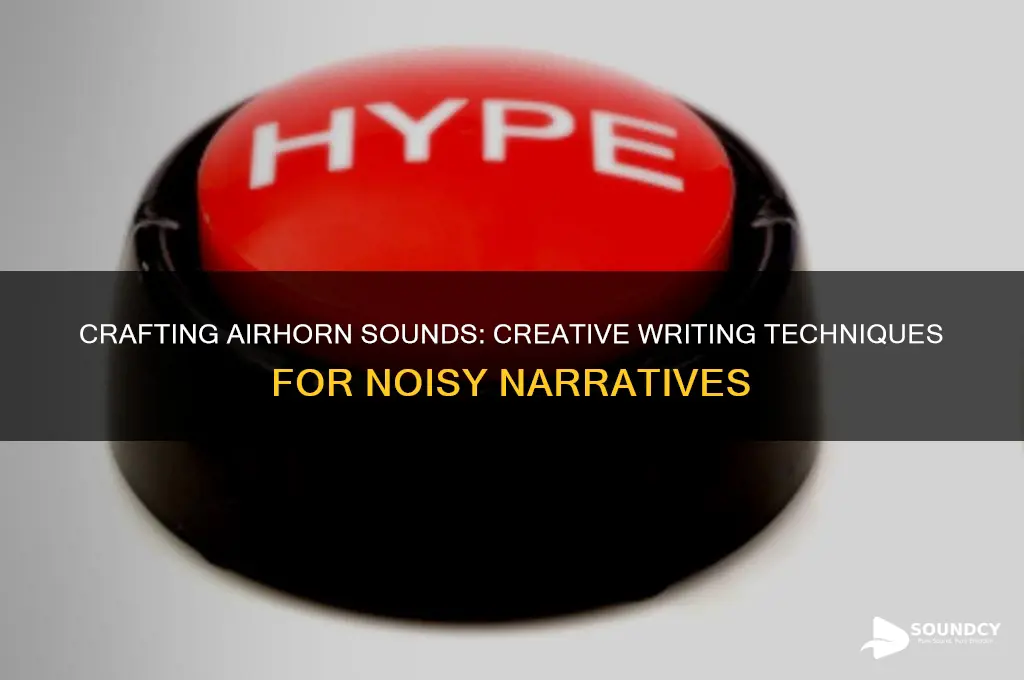 how do you write the sound of an airhorn