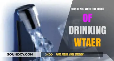 Capturing the Gulp: Writing the Sound of Drinking Water Creatively