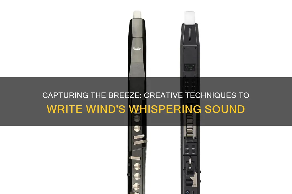 how do you write the sound of wind blowing