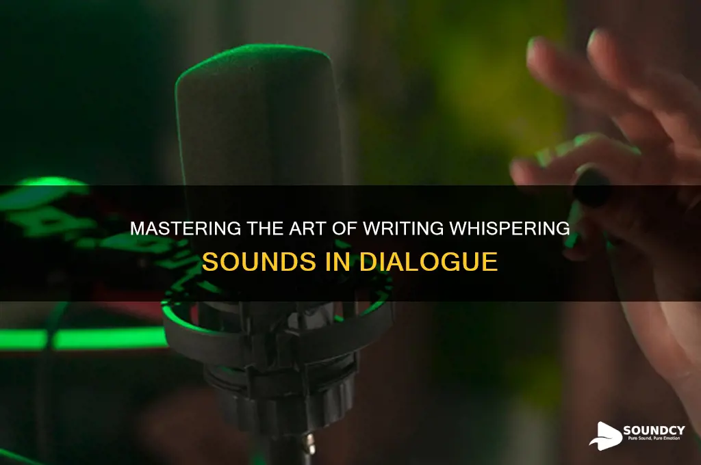 how do you write whispering sounds