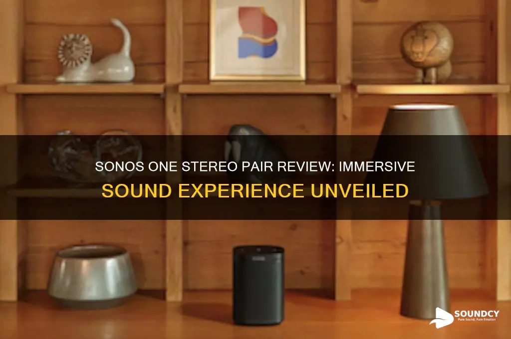 how does 2 sonos ones in stereo pair sound