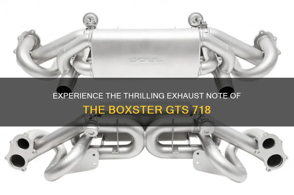 how does 718 boxter gts sound