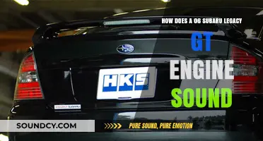 Subaru Legacy GT Engine: A Deep Dive into Its Unique Sound