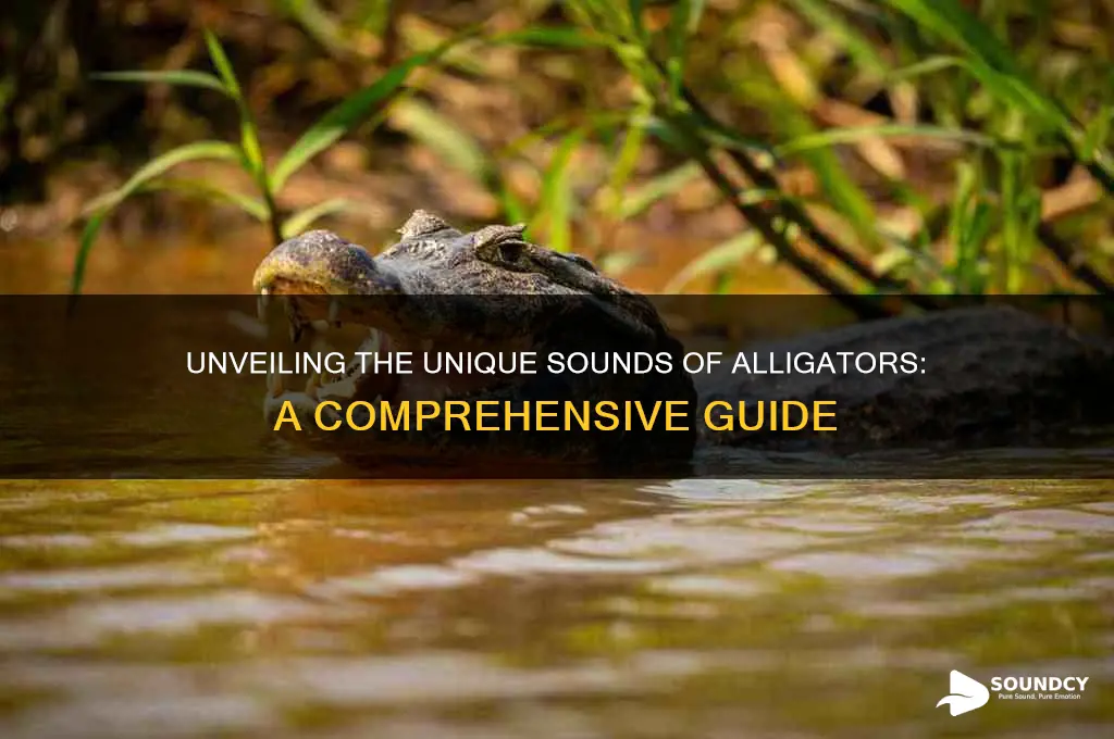 how does a alligator sound