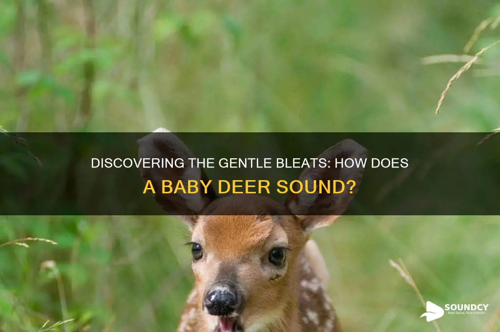 how does a baby deer sound