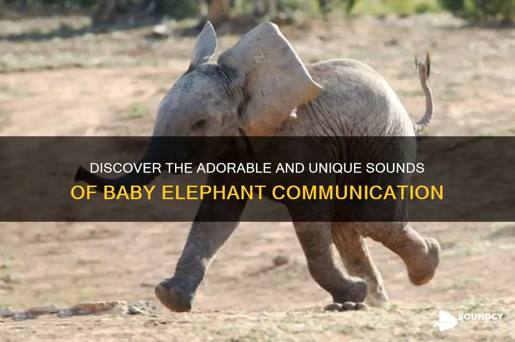 how does a baby elephant sound