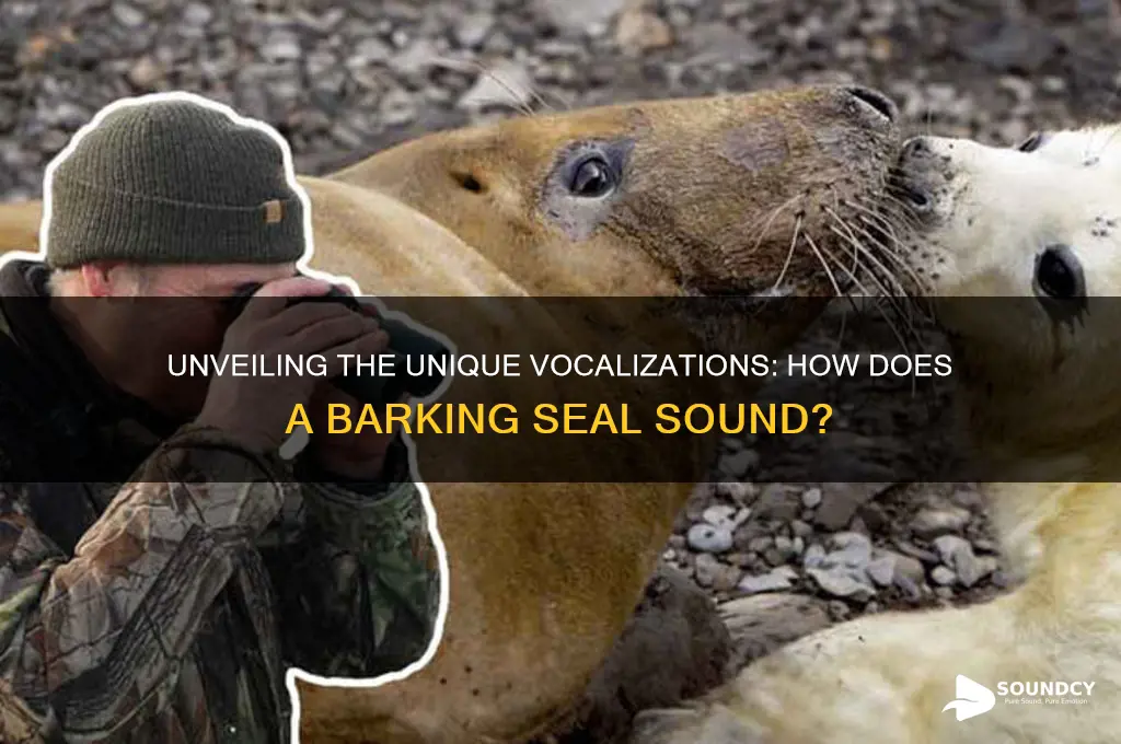 how does a barking seal sound