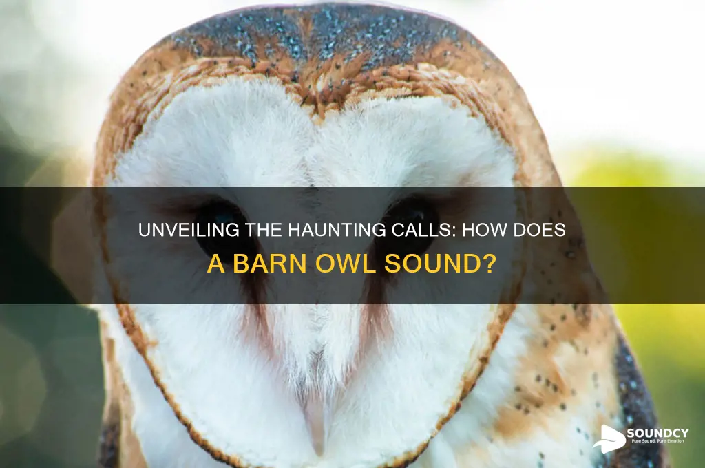 how does a barn owl sound