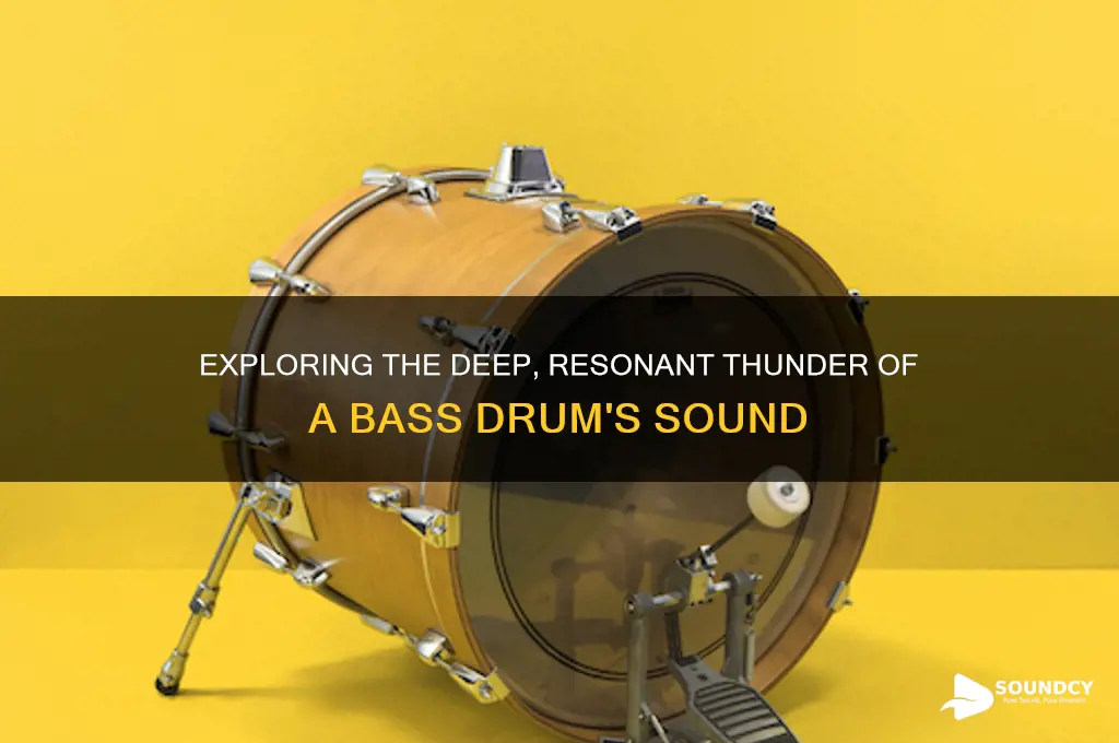 how does a bass drum sound
