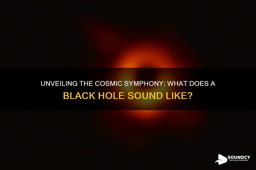 how does a black hole sound
