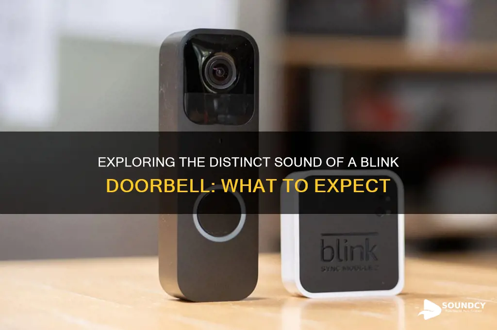 how does a blink doorbell sound