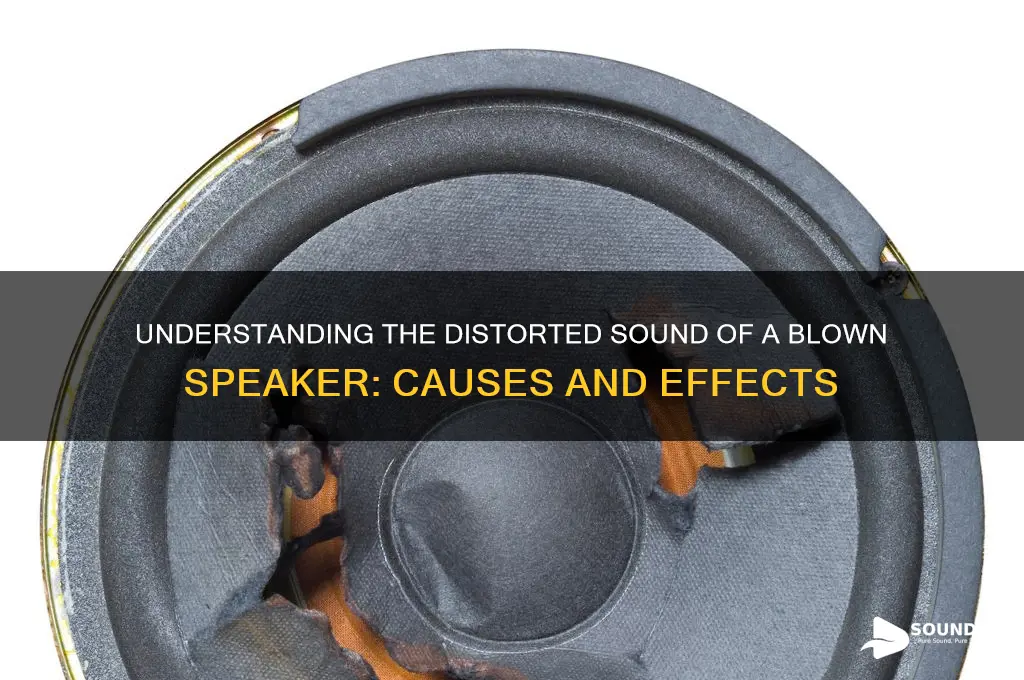 how does a blown speaker sound