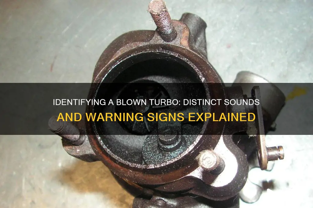 how does a blown turbo sound