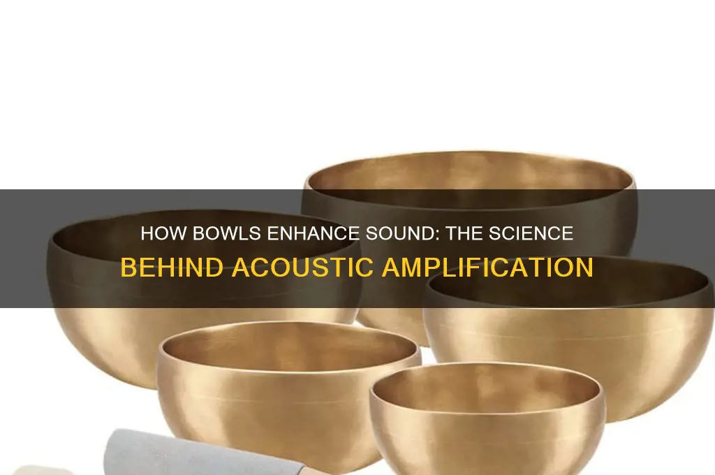 how does a bowl amplify sound