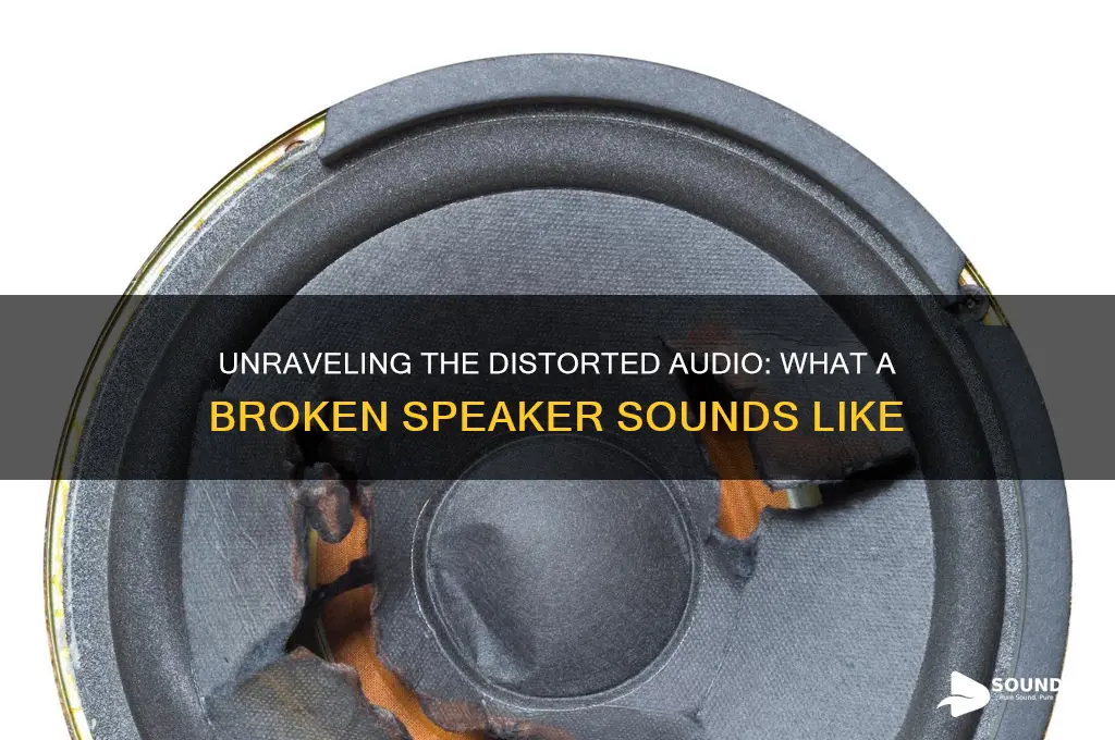 how does a broken speaker sound