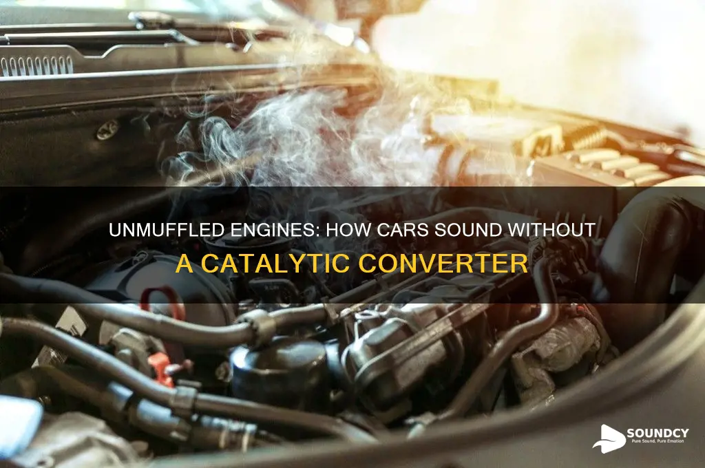 how does a car sound without a catalytic converter