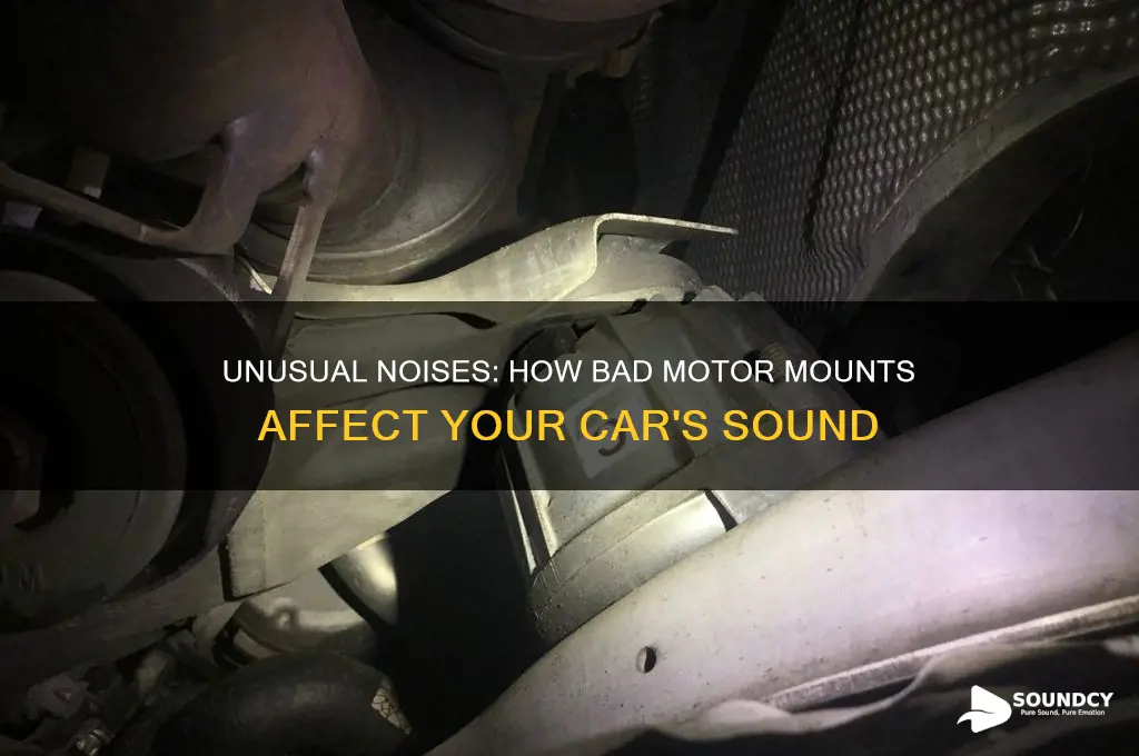 how does a car with bad motor mounts sound