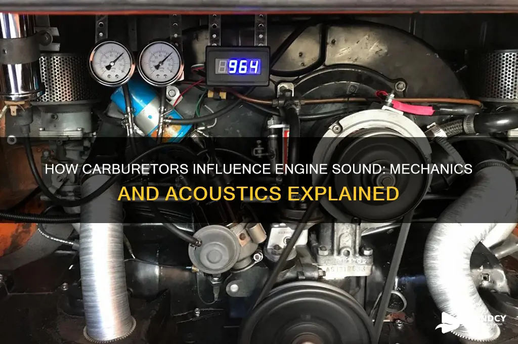 how does a carburetor affect sound