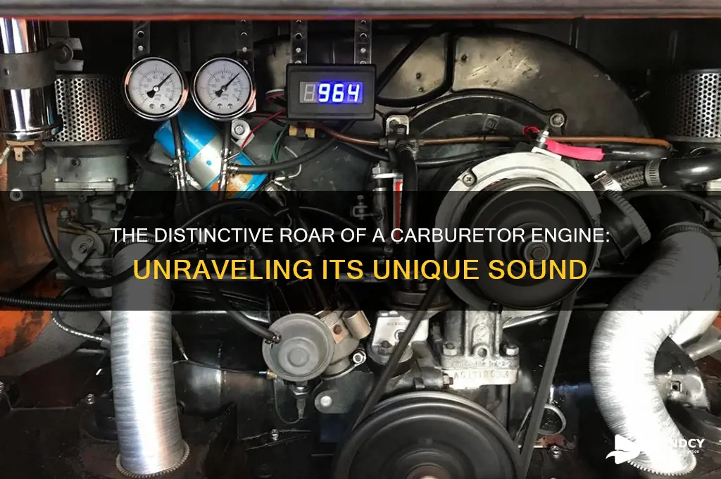 how does a carburetor engine sound