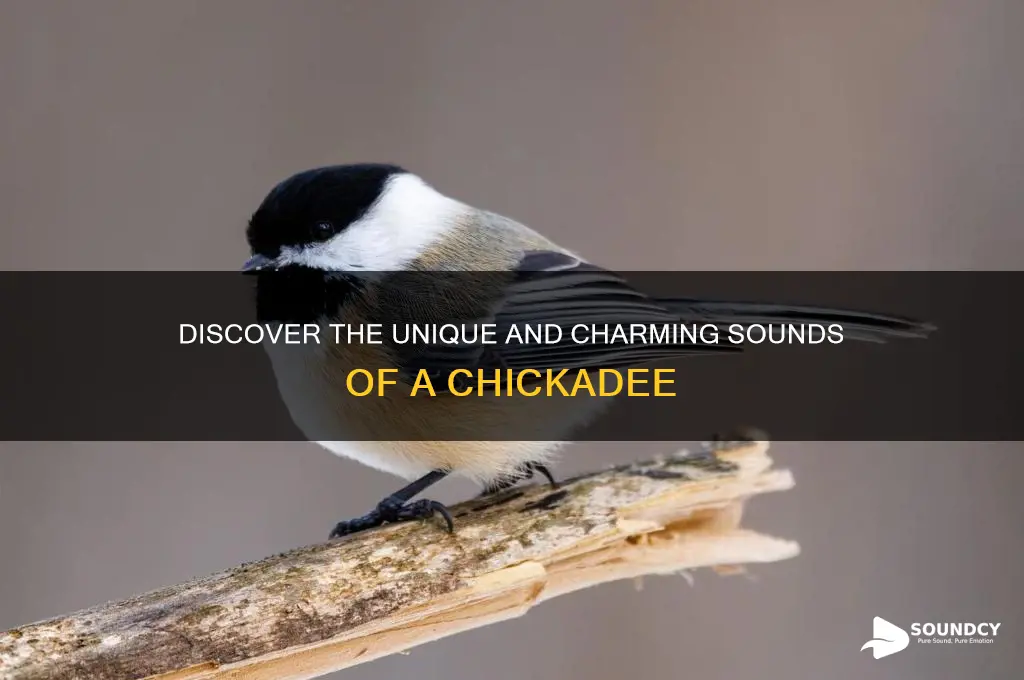 how does a chickadee sound