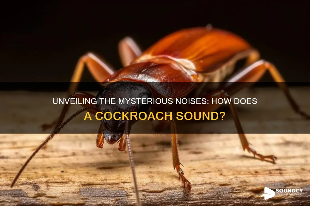 how does a cockroach sound