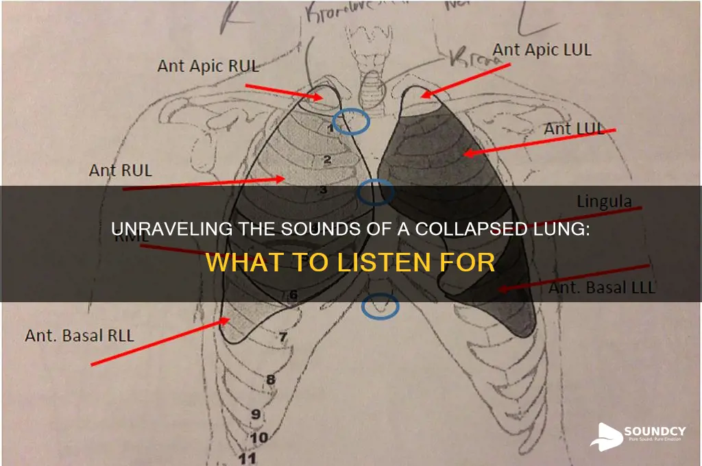 how does a collapsed lung sound