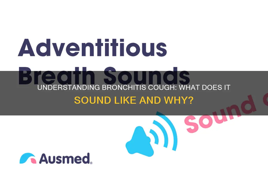 how does a cough sound when you have bronchitis