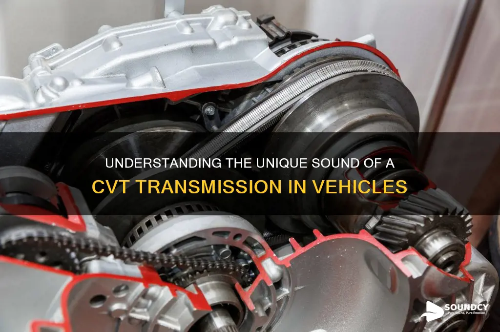 how does a cvt transmission sound