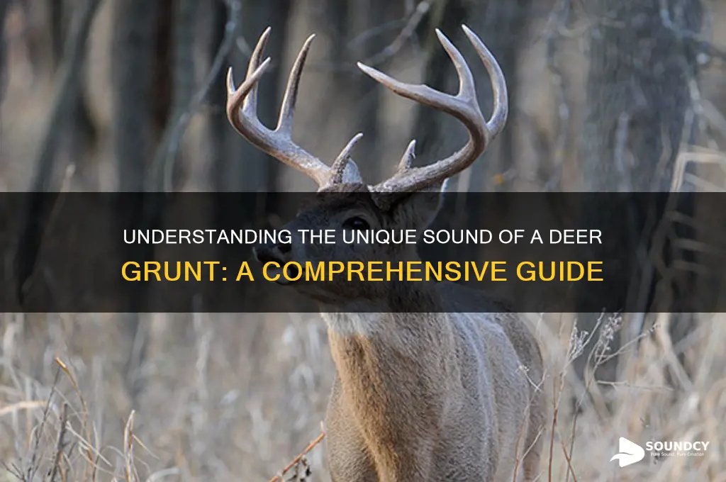 how does a deer grunt sound