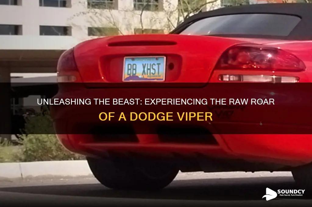 how does a dodge viper sound