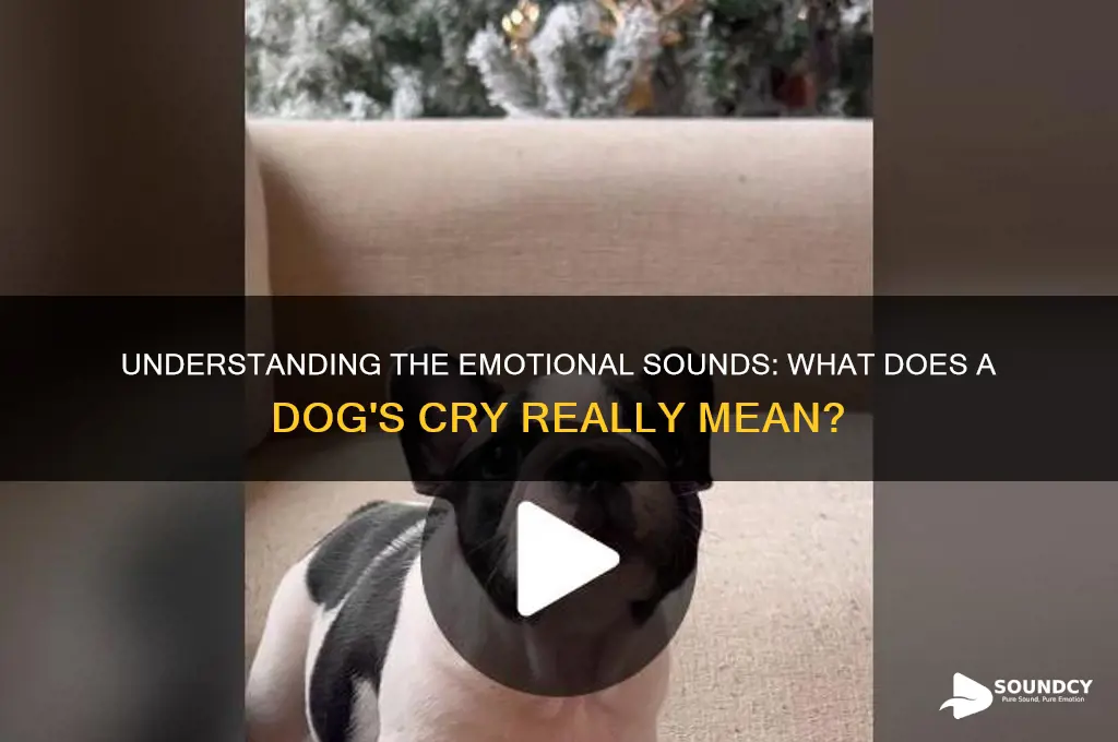 how does a dog cry sound